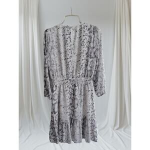 J Crew Women Dress Size XS Snake Skin Print Fully Knee Length Business Boho